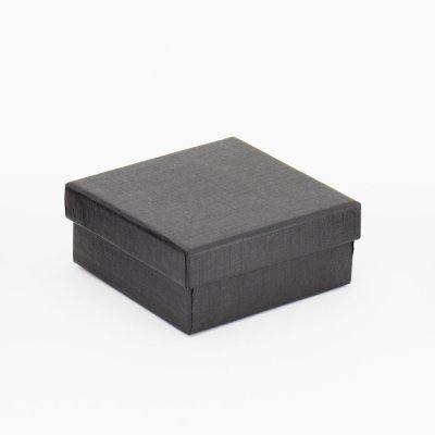 Card Black Earring, Pendant, Bangle Jewellery Gift Box with Black Foam - J47J